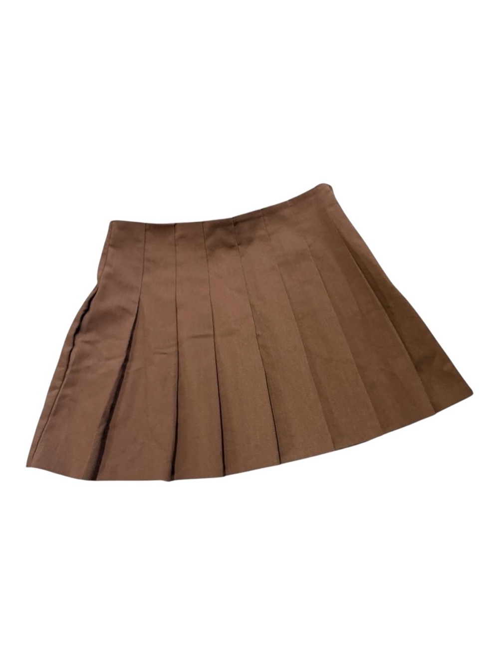H&M Divided pleated skirt, side zipper, Size 6, Toffee, Gd cond - Picture 2 of 8